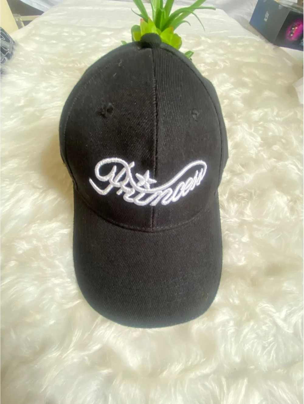 Black Princess Embroidered Baseball Cap Hat